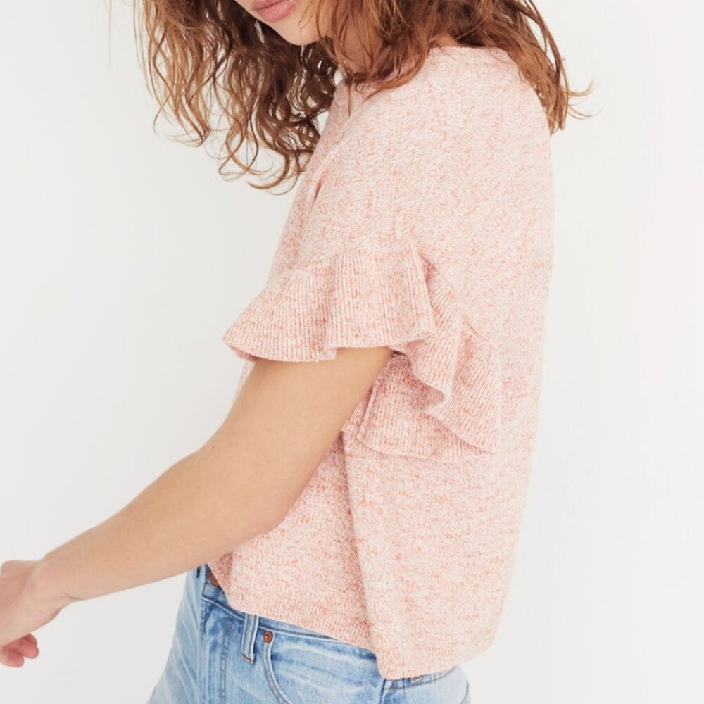 Madewell Ruffle-Sleeve Sweater Tee - Picture 2 of 4